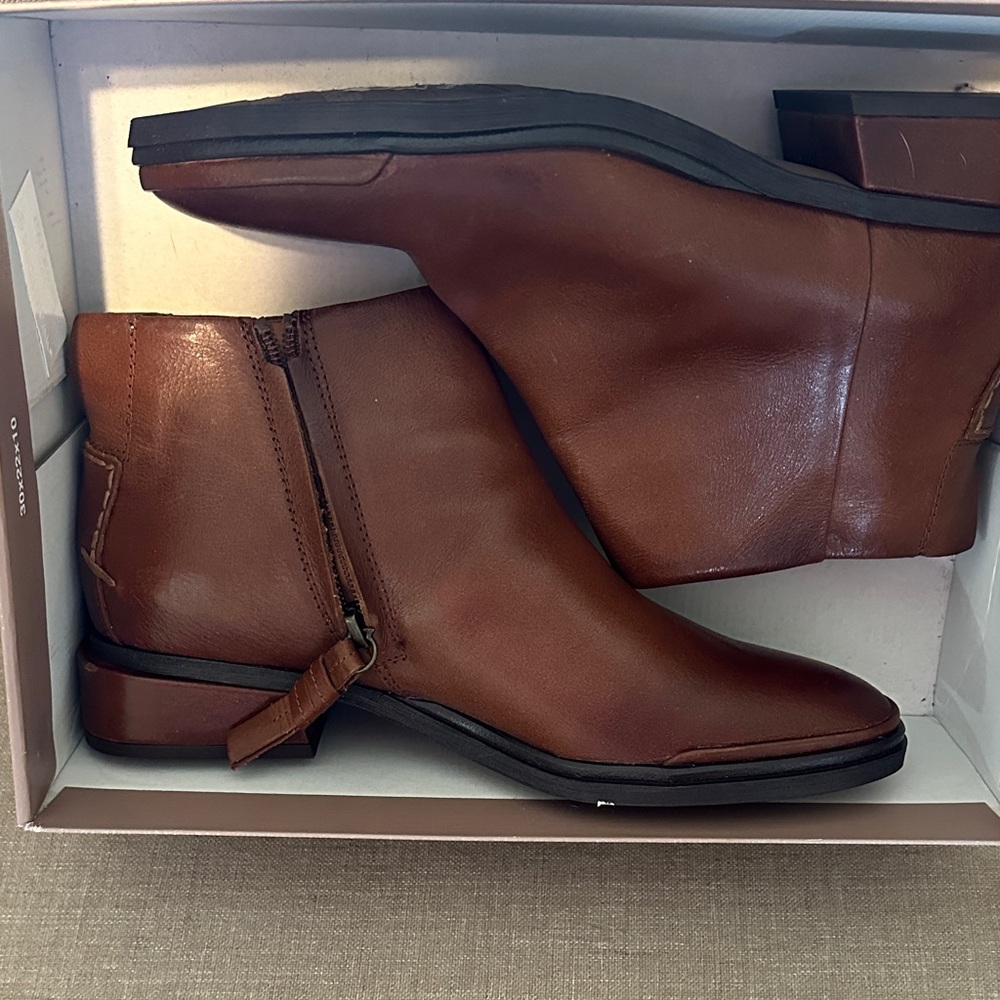 Franco Sarto Leather Ankle Boots